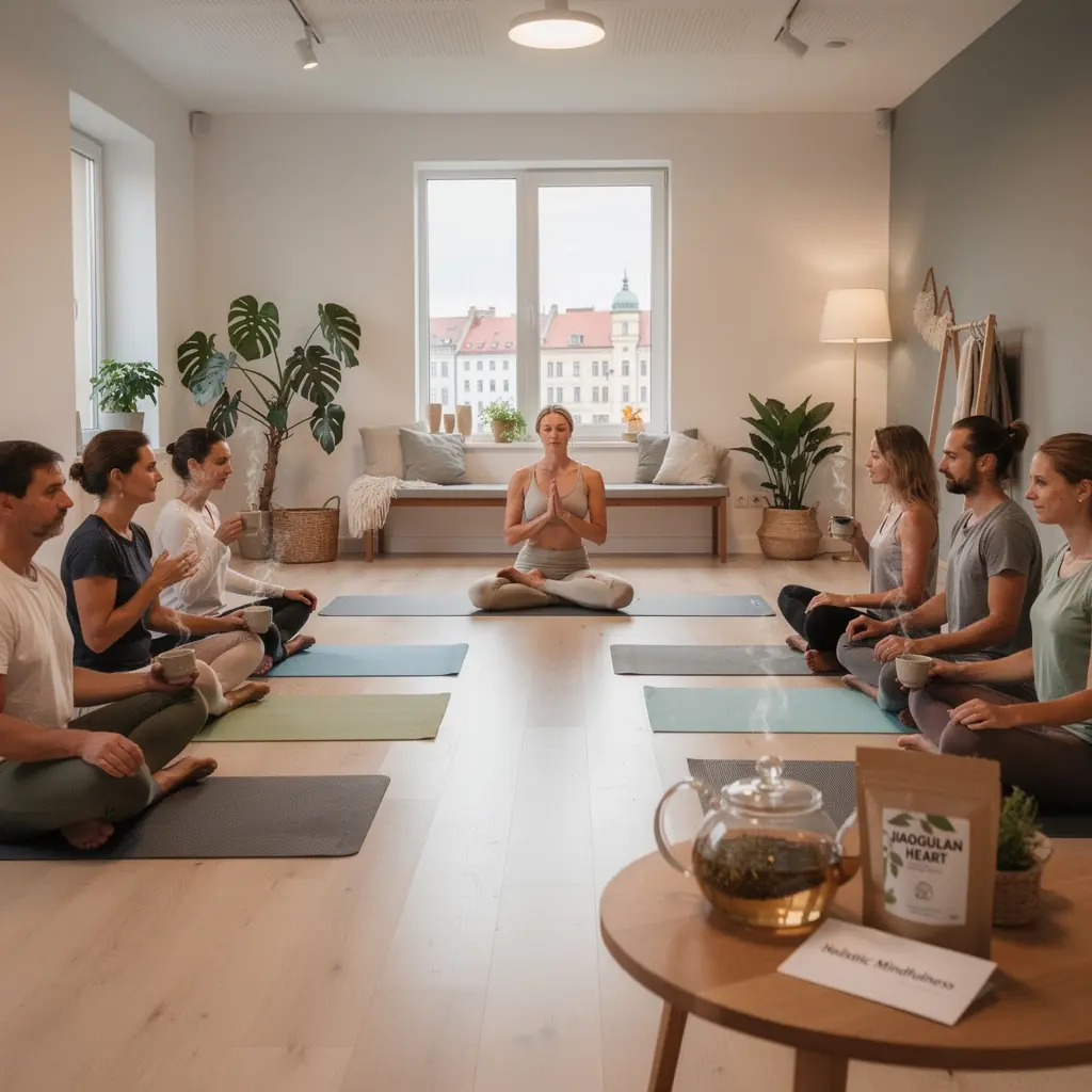 Žaliosios arbatos lapai, sumaišyti su ginseno šaknimis, rodo adaptogeninių savybių derinį.